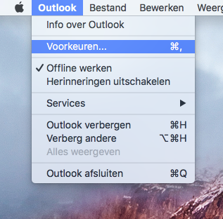 uw outlook for mac